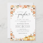 goudbloem kleine pompoen baby shower kaart (Voorkant)