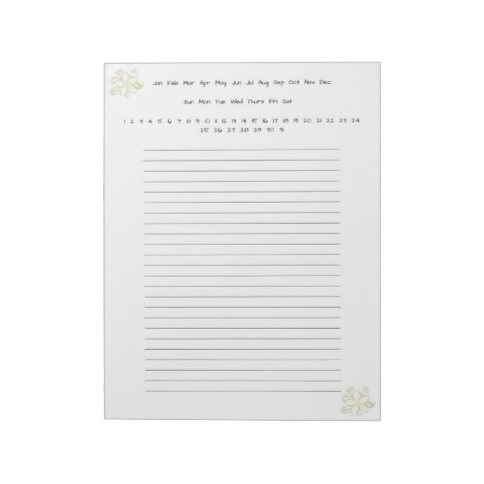 Goudbloem Notitieblok (Linkerzijde)