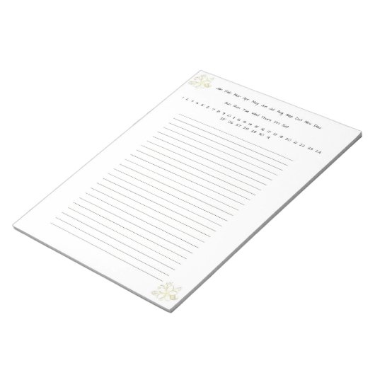 Goudbloem Notitieblok (Schuin)