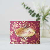 goudbloem Victoriaans goudvogel Briefkaart (Staand voorkant)