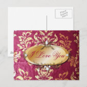 goudbloem Victoriaans goudvogel Briefkaart (Voorkant / Achterkant)