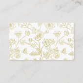 goudbloemen een bericht over de weddenschap met c informatiekaartje (Achterkant)