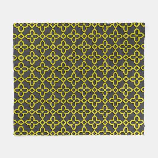 goudbloemen fleece deken (Voorkant (Horizontaal))