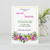 Goudbloemen lijst Weddenschap Kaart (Staand voorkant)