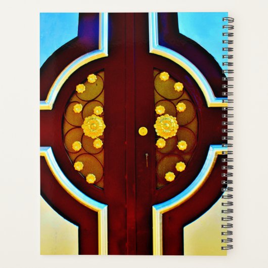 goudbloemen planner (Achterkant)