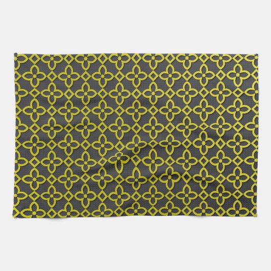 goudbloemen theedoek (Horizontaal)