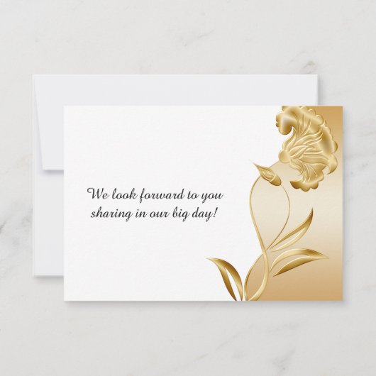 goudbloemen zwenken RSVP (Achterkant)