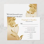   goudbloemen zwenken RSVP (Voorkant / Achterkant)