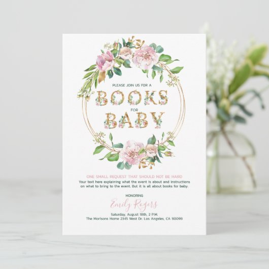 Goudbloemetjesboeken voor Baby 2 Save The Date (Staand voorkant)