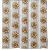 goudbloempatroon douchegordijn (Voorkant)
