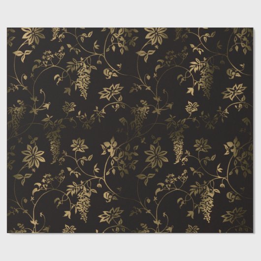 Goudbloesems Cadeaupapier (Vlak)