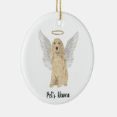 Goudblonde Cocker Spaniel Sympathie Herdenking Keramisch Ornament (Rechts)