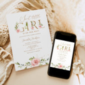 Goudblozen baby shower kaart