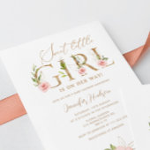 Goudblozen baby shower kaart