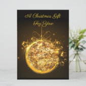 Goudbolle kerstfeestdag (Staand voorkant)