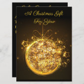 Goudbolle kerstfeestdag (Voorkant / Achterkant)