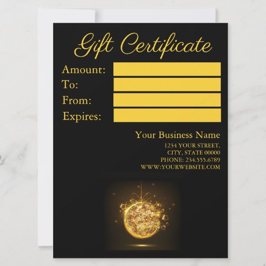 Goudbolle kerstfeestdag (Achterkant)