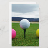 Goudbollen, t-shirt uit de bergen briefpapier (Voorkant / Achterkant)