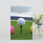 Goudbollen, t-shirt uit de bergen briefpapier (Staand voorkant)