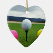 Goudbollen, t-shirt uit de bergen keramisch ornament (Rechts)