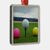 Goudbollen, t-shirt uit de bergen metalen ornament (Rechts)