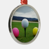 Goudbollen, t-shirt uit de bergen metalen ornament (Rechts)