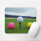 Goudbollen, t-shirt uit de bergen muismat (Met muis)