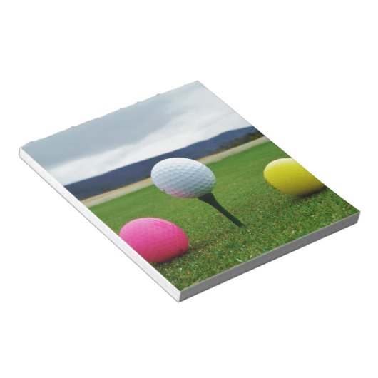 Goudbollen, t-shirt uit de bergen notitieblok (Schuin)