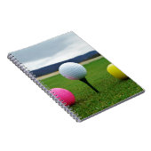 Goudbollen, t-shirt uit de bergen notitieboek (Rechterzijde)