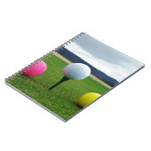 Goudbollen, t-shirt uit de bergen notitieboek (Linkerzijde)