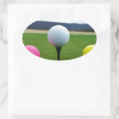 Goudbollen, t-shirt uit de bergen ovale sticker (Tas)