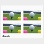 Goudbollen, t-shirt uit de bergen rechthoekige sticker (Vel)