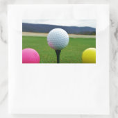 Goudbollen, t-shirt uit de bergen rechthoekige sticker (Tas)