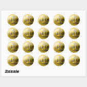 Goudbolletje Ronde Sticker (Vel)