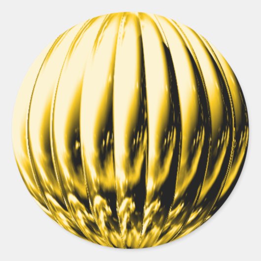 Goudbolletje Ronde Sticker (Voorkant)