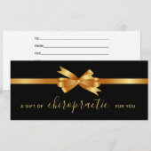 Goudbolletje van chiropractisch cadeaubon (Voorkant / Achterkant)