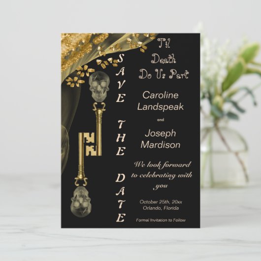 Goudbolletjes en skeletsleutels die I Kaart (Staand voorkant)