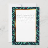 Goudboog Aangepaste foto Botanische Seizoenen Gegr Notitiekaartje (Achterkant)