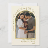 Goudboogjaar in de Review 13 Fotocollage Feestdagenkaart (Voorkant)