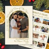 Goudboogjaar in de Review 13 Fotocollage Feestdagenkaart