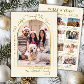 Goudboogjaar in de Review 13 Fotocollage Feestdagenkaart