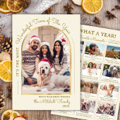 Goudboogjaar in de Review 13 Fotocollage Feestdagenkaart