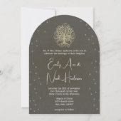 goudboom onder de uitingen van het huwelijk kaart (Voorkant)