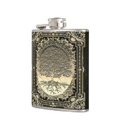  goudboom van de oude Rustic Heupfles (Links)