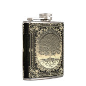  goudboom van de oude Rustic Heupfles (Rechts)