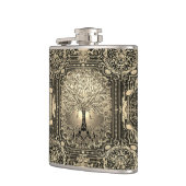 goudboom van de oude Rustic Heupfles (Links)