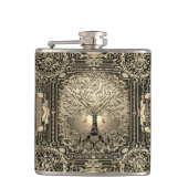  goudboom van de oude Rustic Heupfles (Voorkant)