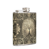 goudboom van de oude Rustic Heupfles (Rechts)