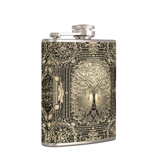  goudboom van de oude Rustic Heupfles (Rechts)