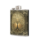  goudboom van de roestrijke erlenmeyer heupfles (Links)